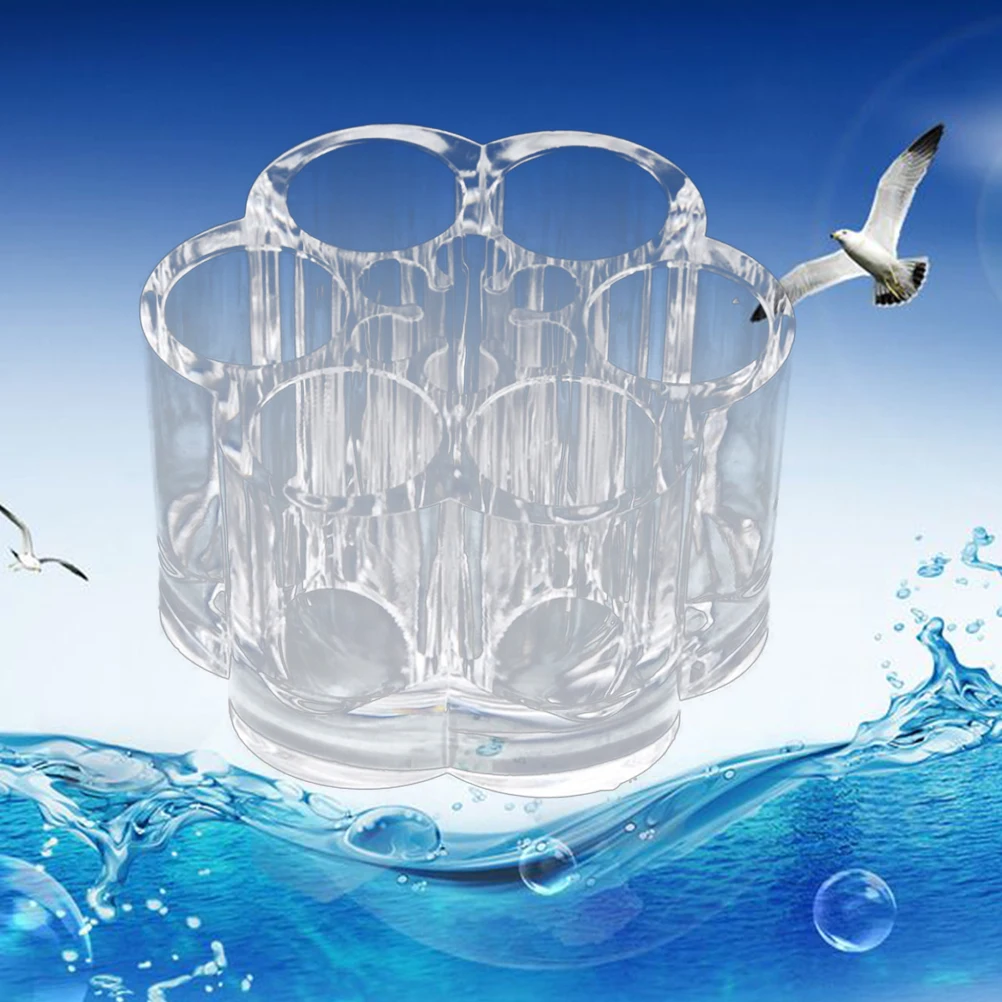 6-hole Transparent Lipstick Stand Clear Acrylic Makeup Organizer Storage Box Beauty Container For Bedroom Bathroom Salon Counter
6-hole Transparent Lipstick Stand Clear Acrylic Makeup Organizer Storage Box Beauty Container For Bedroom Bathroom Salon Counter