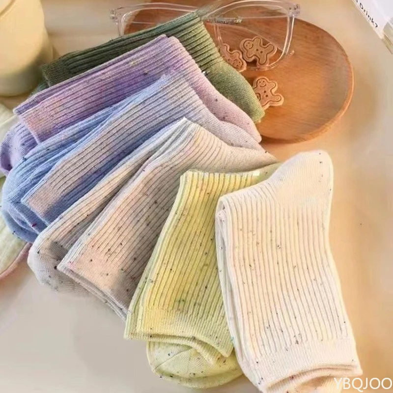 5 Pairs new spring Fashionable Starry Sky Light Colored Cute Women's Long Stockings Solid Color Mid Tube Sweet Beauty Socks
5 Pairs new spring Fashionable Starry Sky Light Colored Cute Women's Long Stockings Solid Color Mid Tube Sweet Beauty Socks