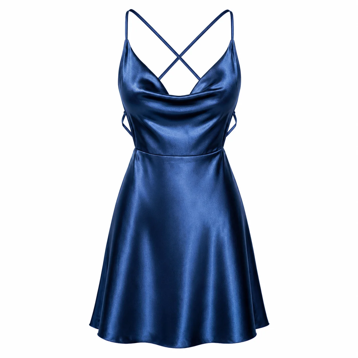 Satin Nightgown for Women, Blue Backless Slip Chemise Dress for Christmas Date Night
Satin Nightgown for Women, Blue Backless Slip Chemise Dress for Christmas Date Night