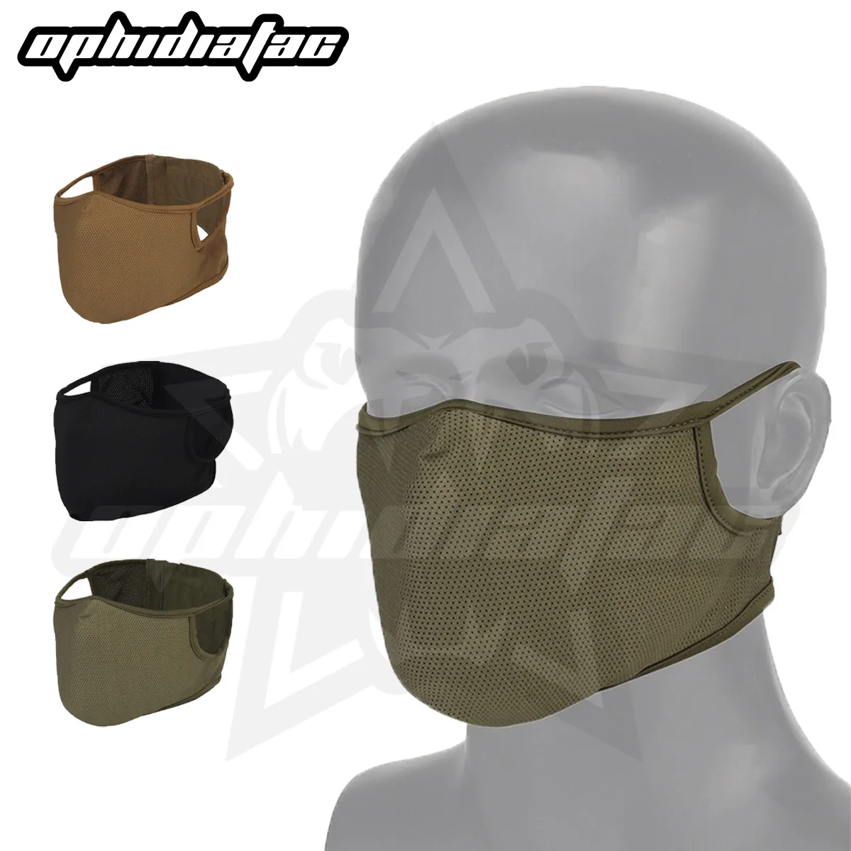 Shooting Mask Outdoor Breathable Elastic Soft Mask Free Ear Protection Air Gun Cycling Half Face Mask - M/L Size
Shooting Mask Outdoor Breathable Elastic Soft Mask Free Ear Protection Air Gun Cycling Half Face Mask - M/L Size