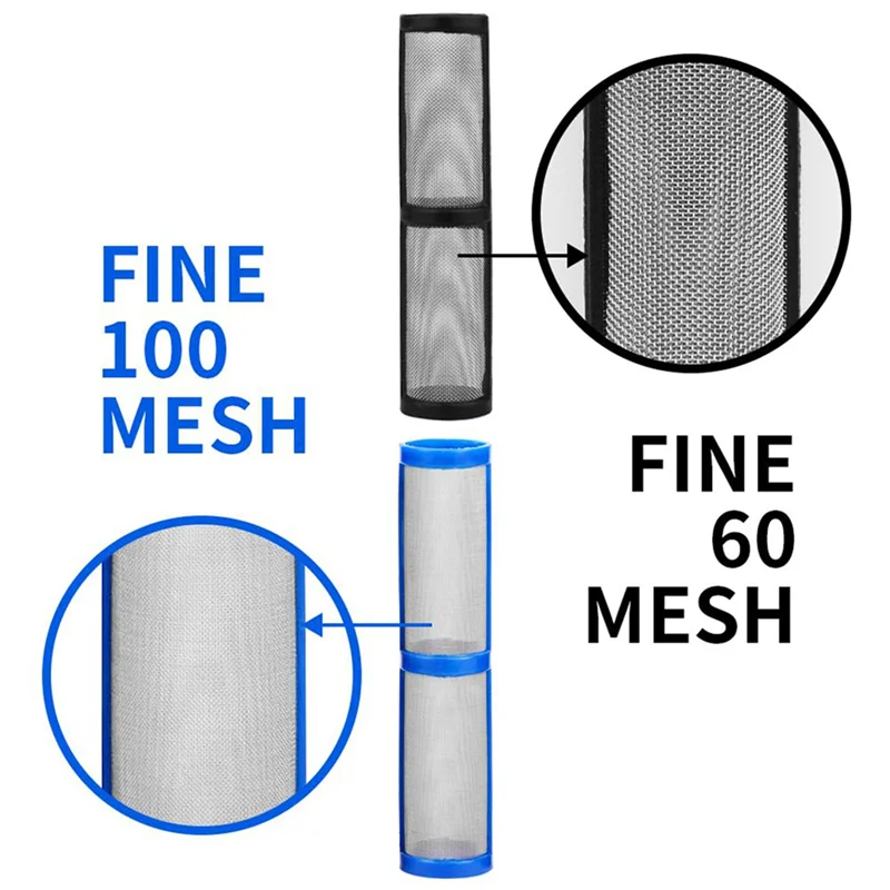 BHBD-24Pcs Airless Paint Sprayer Manifold Filter 390 395 490 495 595 Pump Manifold Strainer 246384 60Mesh And 246382 100Mesh
BHBD-24Pcs Airless Paint Sprayer Manifold Filter 390 395 490 495 595 Pump Manifold Strainer 246384 60Mesh And 246382 100Mesh