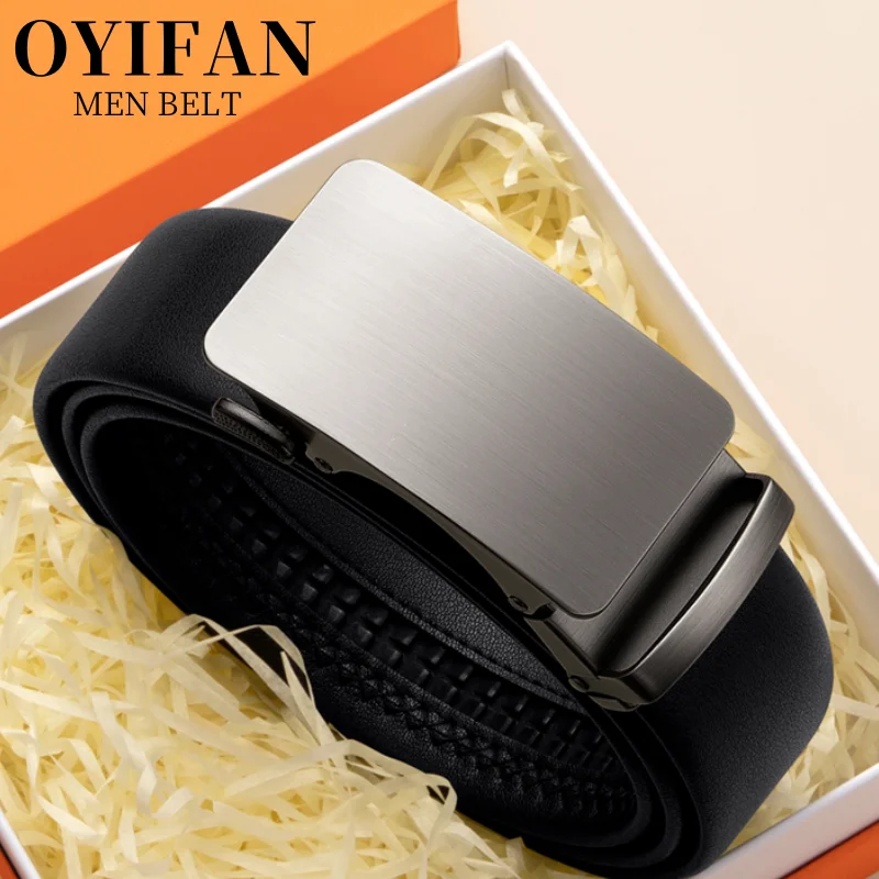 OYIFAN ремень с автоматической пряжкой, высококачественный мужской ремень, мужской ремень из натуральной кожи, регулируемый мужской ремень без отверстий
OYIFAN ремень с автоматической пряжкой, высококачественный мужской ремень, мужской ремень из натуральной кожи, регулируемый мужской ремень без отверстий