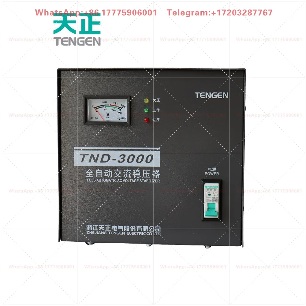 Electrical automatic universal single-phase TND 220V three-phase TNS 380V regulator
Electrical automatic universal single-phase TND 220V three-phase TNS 380V regulator