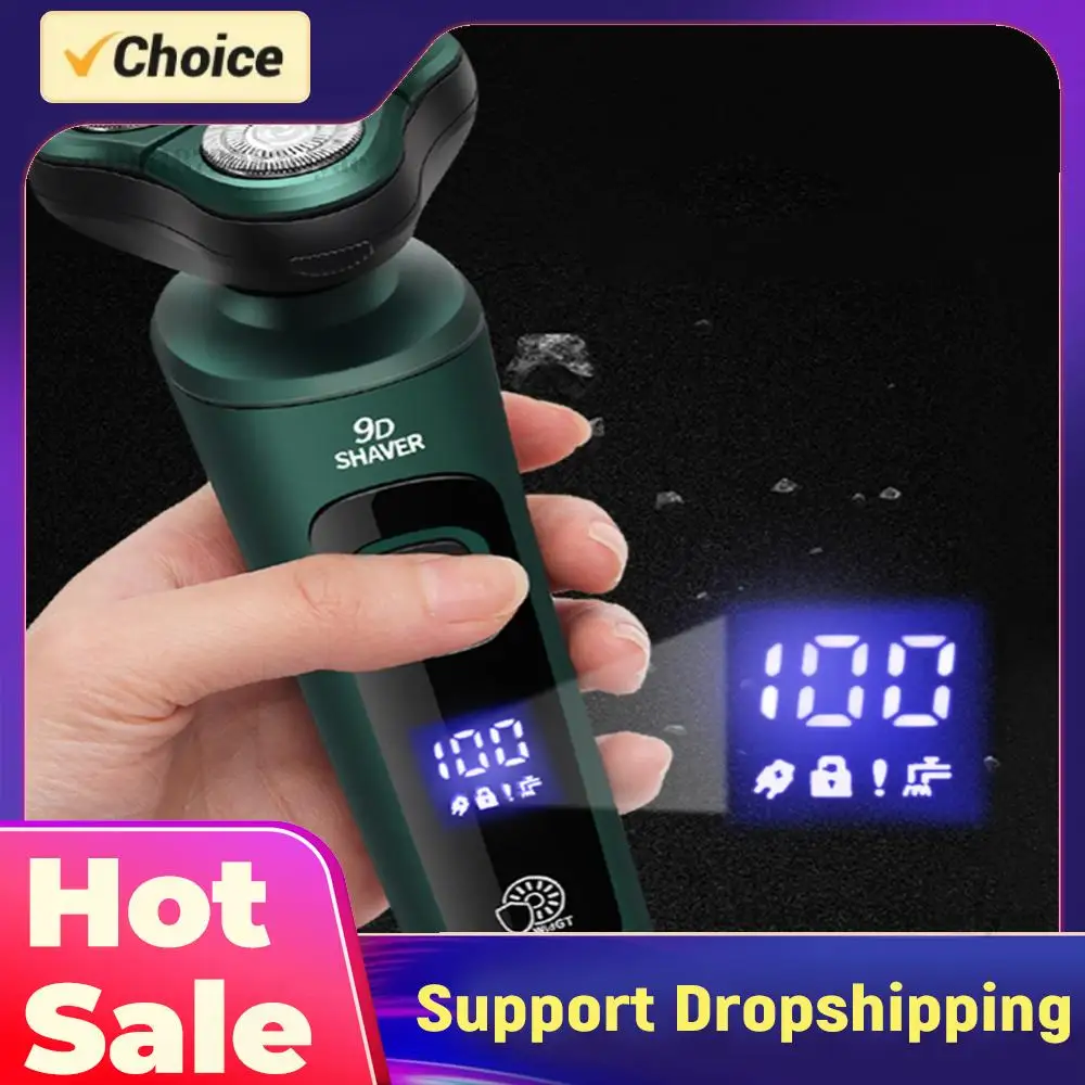 Men Electric Travel Shaver with Digital Display Smart Razor Washable Painless Cordless Trimmer Face Beard Trimmer Car Home Razor
Men Electric Travel Shaver with Digital Display Smart Razor Washable Painless Cordless Trimmer Face Beard Trimmer Car Home Razor