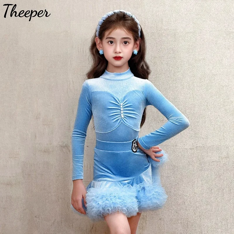 Theeper Latin Long Sleeve Latin Dance Set Practice Costume Competition Training Hall Stage Show Fashion Well-fitted Dance Suit
Theeper Latin Long Sleeve Latin Dance Set Practice Costume Competition Training Hall Stage Show Fashion Well-fitted Dance Suit
