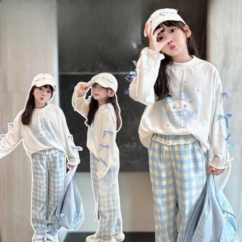 Kawaii Cinnamoroll Sanrio Cartoon Comfortable Long Sleeve Hoodie Students Children Trousers Coat Birthday Gift for Girls
Kawaii Cinnamoroll Sanrio Cartoon Comfortable Long Sleeve Hoodie Students Children Trousers Coat Birthday Gift for Girls