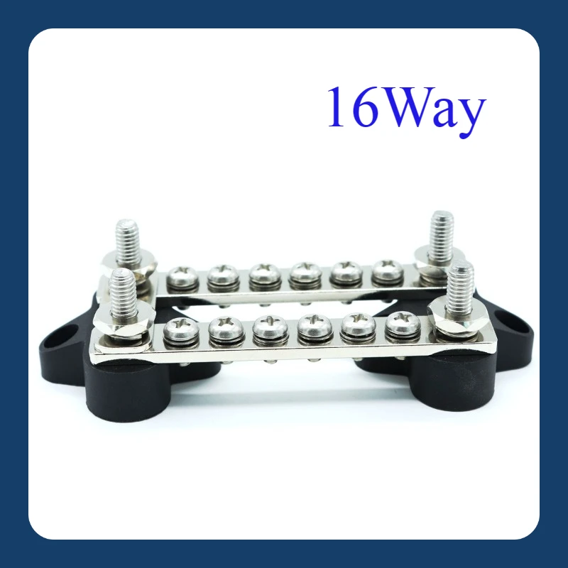 16 Way 100A High Current RV Modification Accessories, Sink Line Row 12V 24V Double Row Bus Bar for Car Boat RV
16 Way 100A High Current RV Modification Accessories, Sink Line Row 12V 24V Double Row Bus Bar for Car Boat RV
