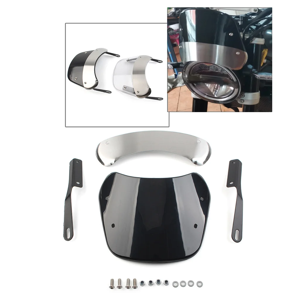 5"-9.45" Motorcycle Headlight Windshield Wind Deflector Windcreen For Suzuki SV 400 1000 ST250 For Honda CB750 VTZ250 GB400
5"-9.45" Motorcycle Headlight Windshield Wind Deflector Windcreen For Suzuki SV 400 1000 ST250 For Honda CB750 VTZ250 GB400