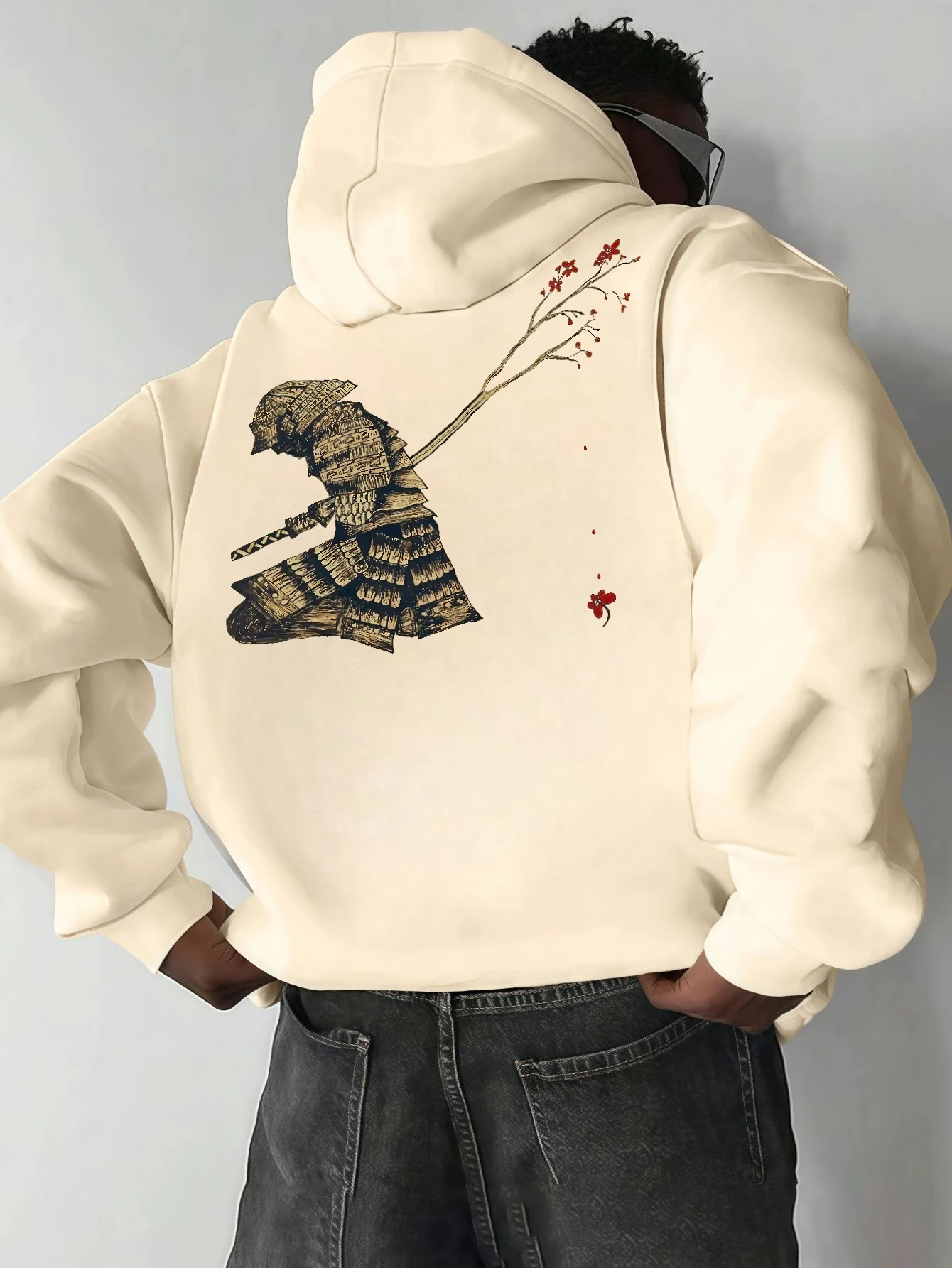 Men'S Fashion Hoodie, Loose , Printed Samurai Design, Stylish Casual Pullover for Autumn and Winter Outdoor Wear
Men'S Fashion Hoodie, Loose , Printed Samurai Design, Stylish Casual Pullover for Autumn and Winter Outdoor Wear