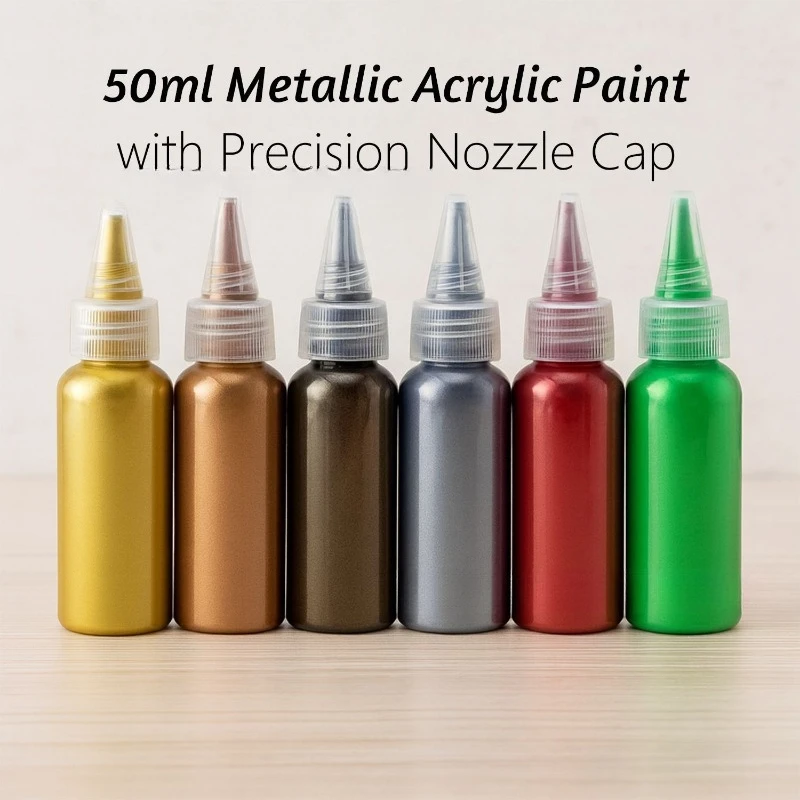 Набор акриловых красок с перламутровым металлическим эффектом, 6 цветов, 50 мл, во флаконах с игольчатым наконечником, водостойкие, для граффити и художественных работ
Набор акриловых красок с перламутровым металлическим эффектом, 6 цветов, 50 мл, во флаконах с игольчатым наконечником, водостойкие, для граффити и художественных работ