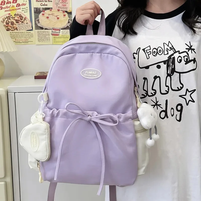 Bow Back To School Letter Backpacks Y2K Student Cute Computer Zipper Student Travel Women's Handbags High Capacity Backpacks New
Bow Back To School Letter Backpacks Y2K Student Cute Computer Zipper Student Travel Women's Handbags High Capacity Backpacks New