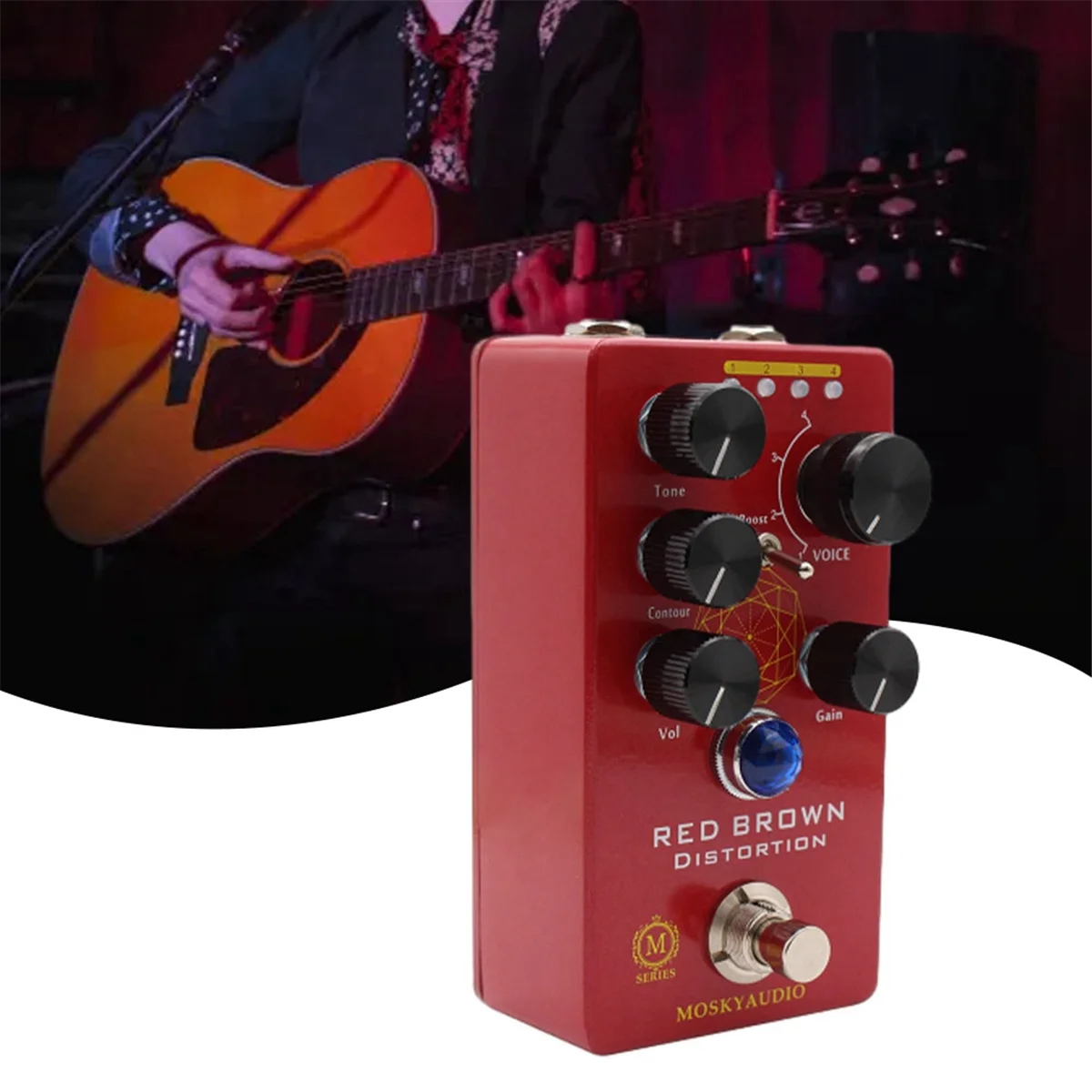 Portable MOSKY RED BROWN Distortion Guitar Effect Pedal Distortion Pedal
Portable MOSKY RED BROWN Distortion Guitar Effect Pedal Distortion Pedal