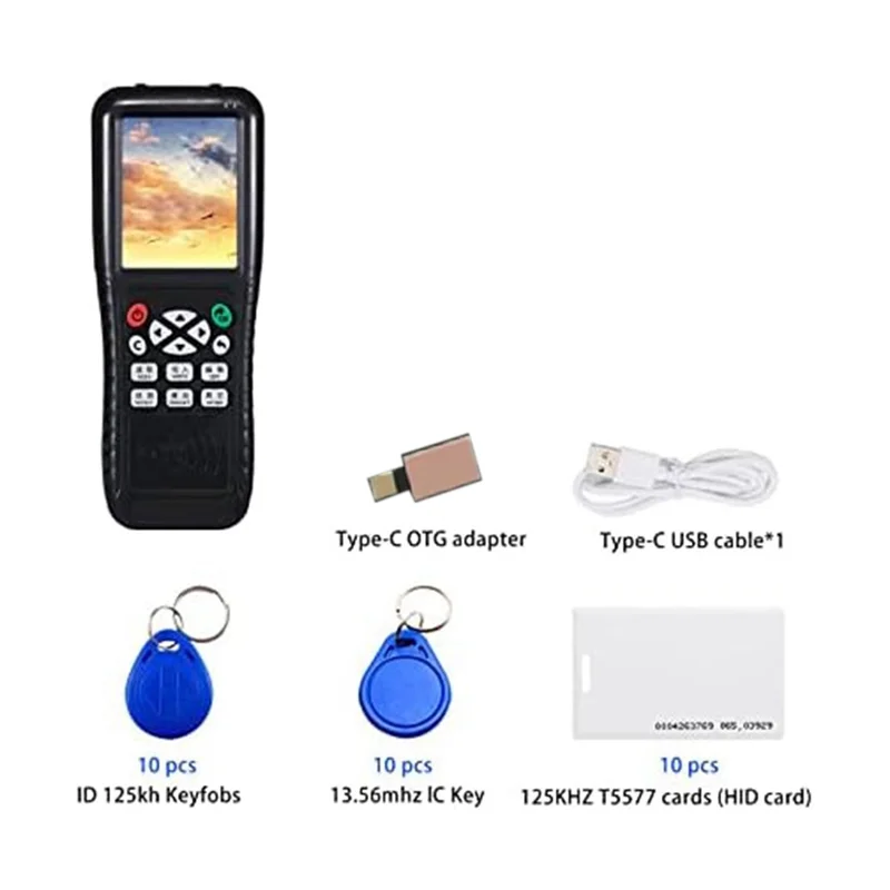 B47C 1 Set Black Rfid Duplicator Copier Writer Copier IC ID Reader Writer Decode Function
B47C 1 Set Black Rfid Duplicator Copier Writer Copier IC ID Reader Writer Decode Function