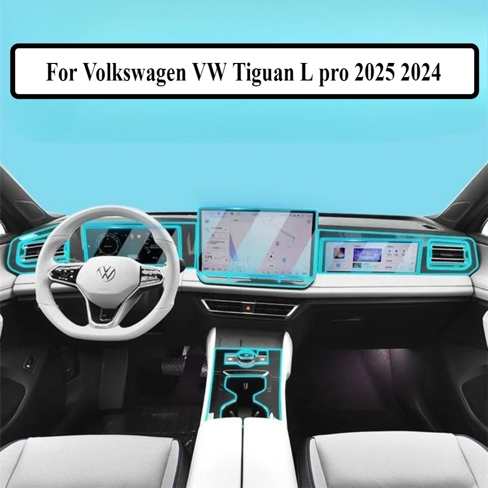 Аксессуары для VW Tiguan L Pro 2025 2024, внутренняя пленка, прозрачная панель шестерни из ТПУ, GPS-навигация, центральная консоль, защита PPF
Аксессуары для VW Tiguan L Pro 2025 2024, внутренняя пленка, прозрачная панель шестерни из ТПУ, GPS-навигация, центральная консоль, защита PPF