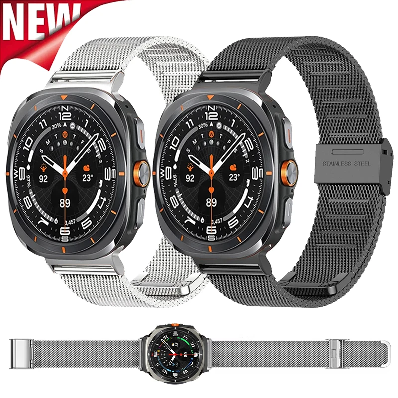 Milanese Stainless Steel Strap for Samsung Galaxy 7 Ultra 47mm Metal Adjustable Bracelet Correa for Galaxy Ultra 47mm Watchband
Milanese Stainless Steel Strap for Samsung Galaxy 7 Ultra 47mm Metal Adjustable Bracelet Correa for Galaxy Ultra 47mm Watchband