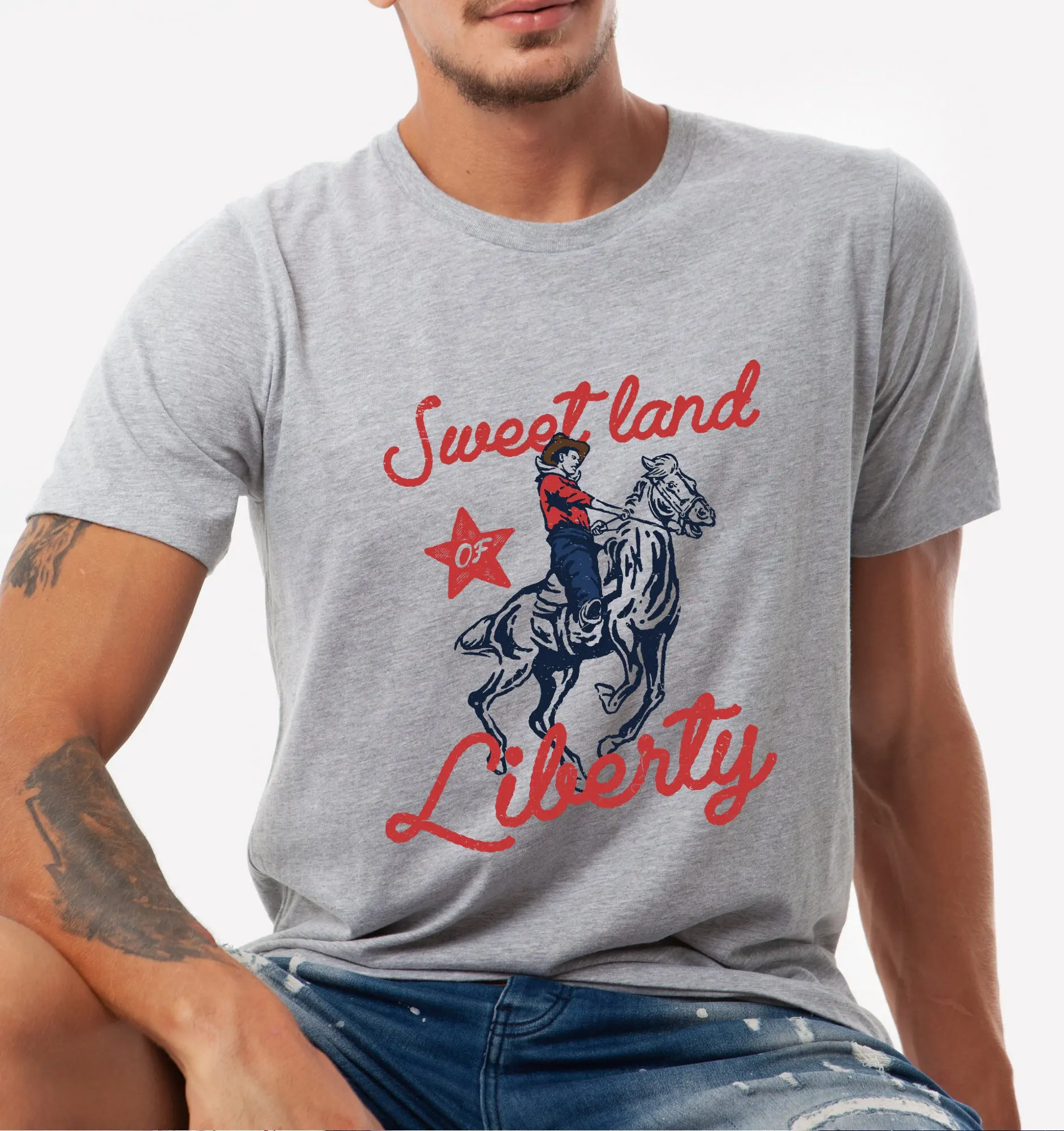 Футболка Sweetland Liberty 4 июля ковбойская Западная четвертая страна День Независимости Американская свобода патриотическая
Футболка Sweetland Liberty 4 июля ковбойская Западная четвертая страна День Независимости Американская свобода патриотическая