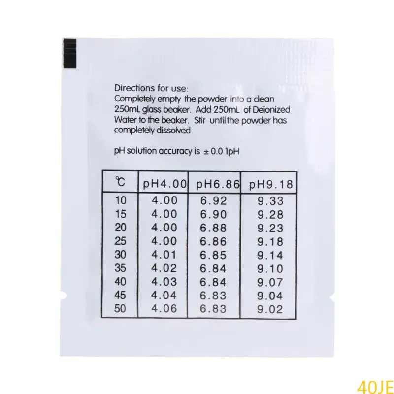 40JE 2 Bags PH Buffer Powder 6.86,4.01 for Precise and Easy PH Calibration Reliable
40JE 2 Bags PH Buffer Powder 6.86,4.01 for Precise and Easy PH Calibration Reliable