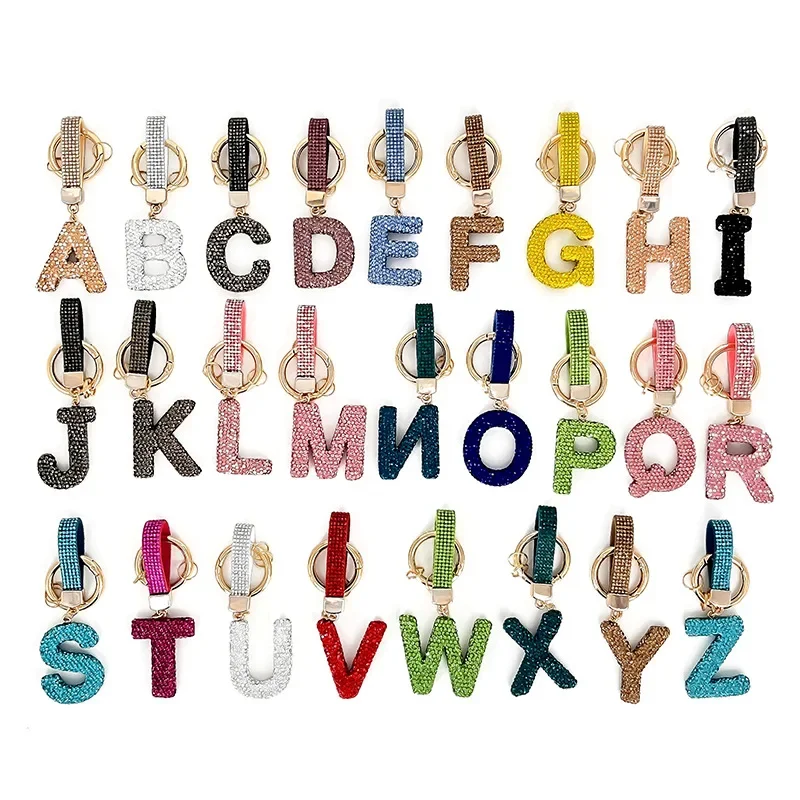 Bling Rheinstone 26 Initial Charms A-Z Letter Keychain Fashion Pendant Women DIY Name Key Buckle Home Decoration Letters
Bling Rheinstone 26 Initial Charms A-Z Letter Keychain Fashion Pendant Women DIY Name Key Buckle Home Decoration Letters