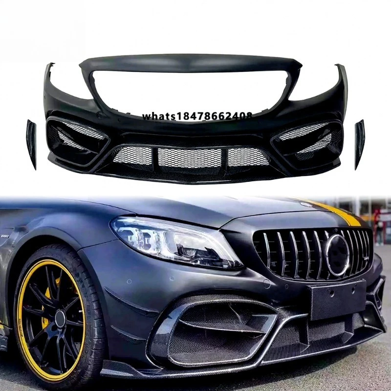 C-Class C200 C300 W205 C63 C43 Front Bumper Car Parts Well Fitted Semi-Carbon Fiber IMP Style Front Bumper
C-Class C200 C300 W205 C63 C43 Front Bumper Car Parts Well Fitted Semi-Carbon Fiber IMP Style Front Bumper