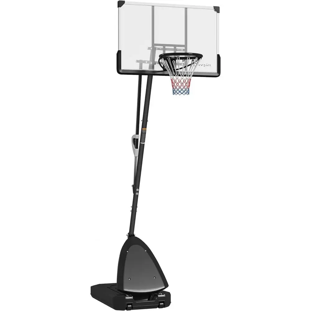 Adjustable Height Outdoor Basketball Hoop with 44 Shatterproof Backboard, Rebound System, Wheels for All Ages
Adjustable Height Outdoor Basketball Hoop with 44 Shatterproof Backboard, Rebound System, Wheels for All Ages