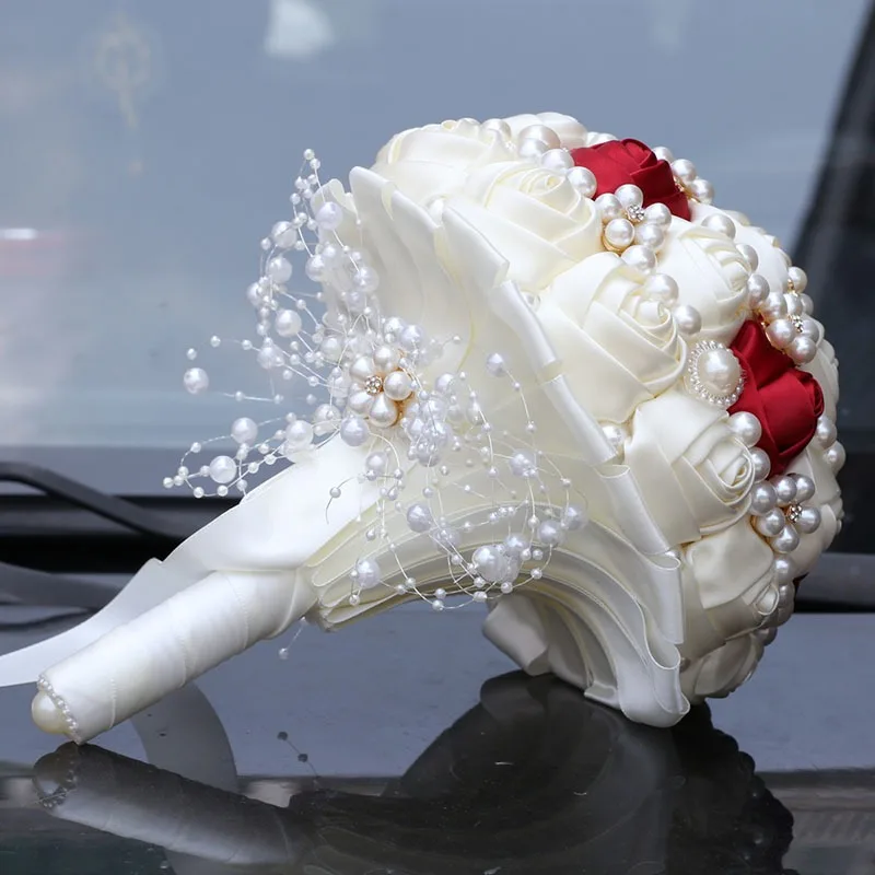 Ribbon Rose Bouquet, Pearl Diamond Bridal Bouquet, Wedding Supplies, Photography Props Supply W234B
Ribbon Rose Bouquet, Pearl Diamond Bridal Bouquet, Wedding Supplies, Photography Props Supply W234B