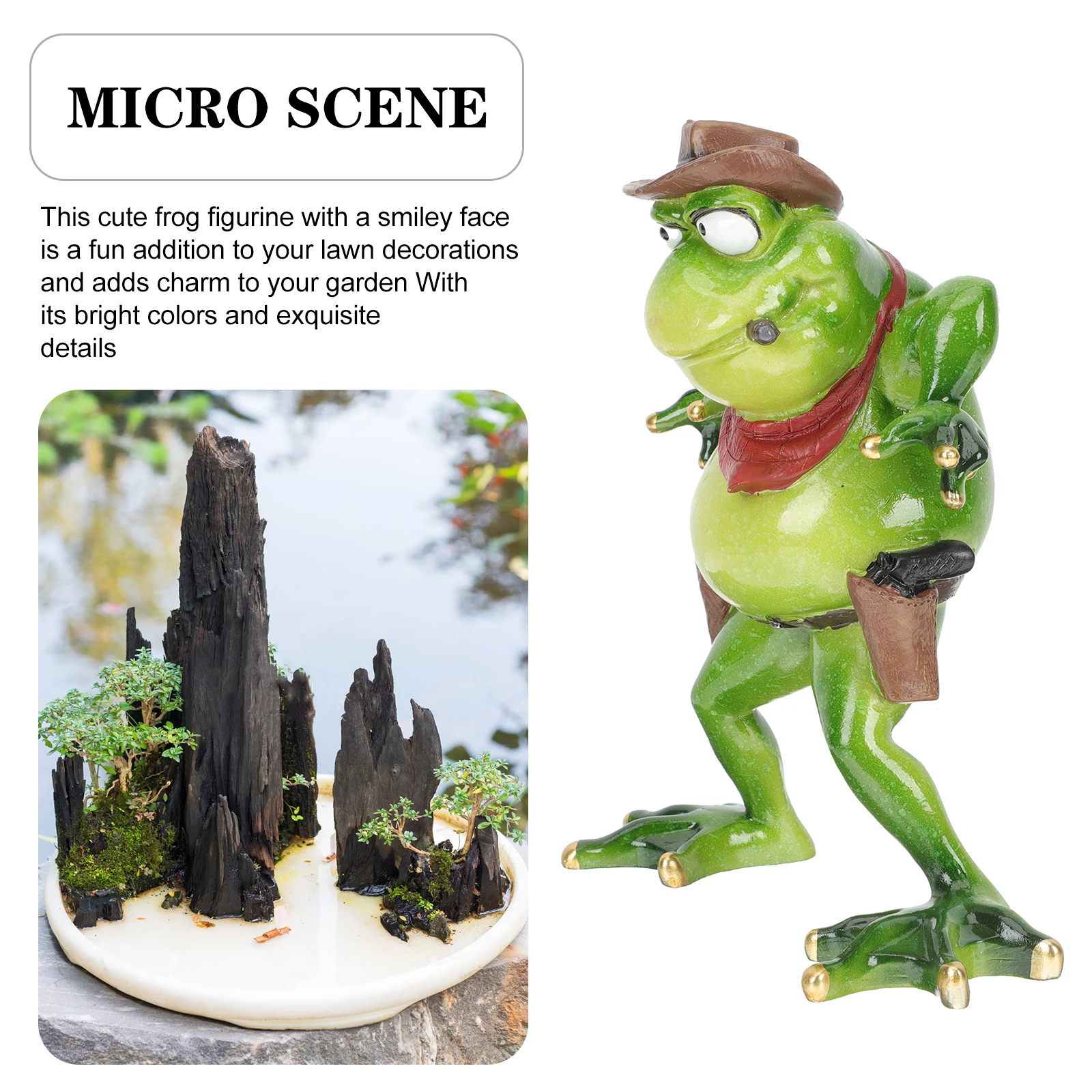 Cartoon Resin Frog Decor for Garden Outdoor Lawn Pond Decoration Table Centerpiece Indoor Home Decor Accessory
Cartoon Resin Frog Decor for Garden Outdoor Lawn Pond Decoration Table Centerpiece Indoor Home Decor Accessory