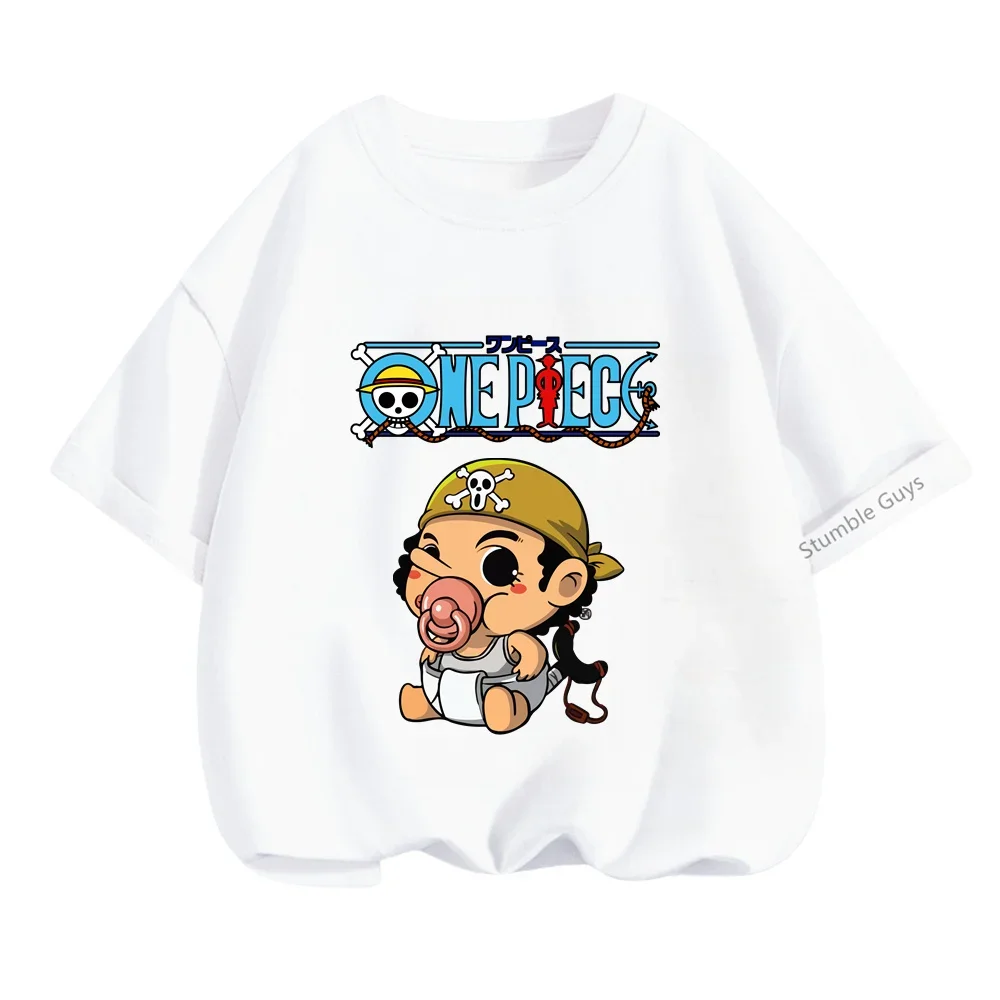 Summer Kids One Piece T-Shirt Luffy Cartoon Print Loose Short Sleeve Breathable Fashion Tops Boys Girls Daily Wear
Summer Kids One Piece T-Shirt Luffy Cartoon Print Loose Short Sleeve Breathable Fashion Tops Boys Girls Daily Wear