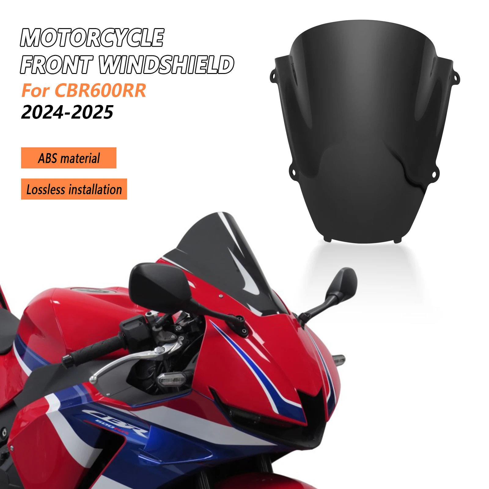 Для Honda CBR 600RR cbr600rr CBR600 RR 2024-2025 новый мотоциклетный дефлектор лобового стекла, защита, дефлектор, аксессуары для переднего обтекателя
Для Honda CBR 600RR cbr600rr CBR600 RR 2024-2025 новый мотоциклетный дефлектор лобового стекла, защита, дефлектор, аксессуары для переднего обтекателя
