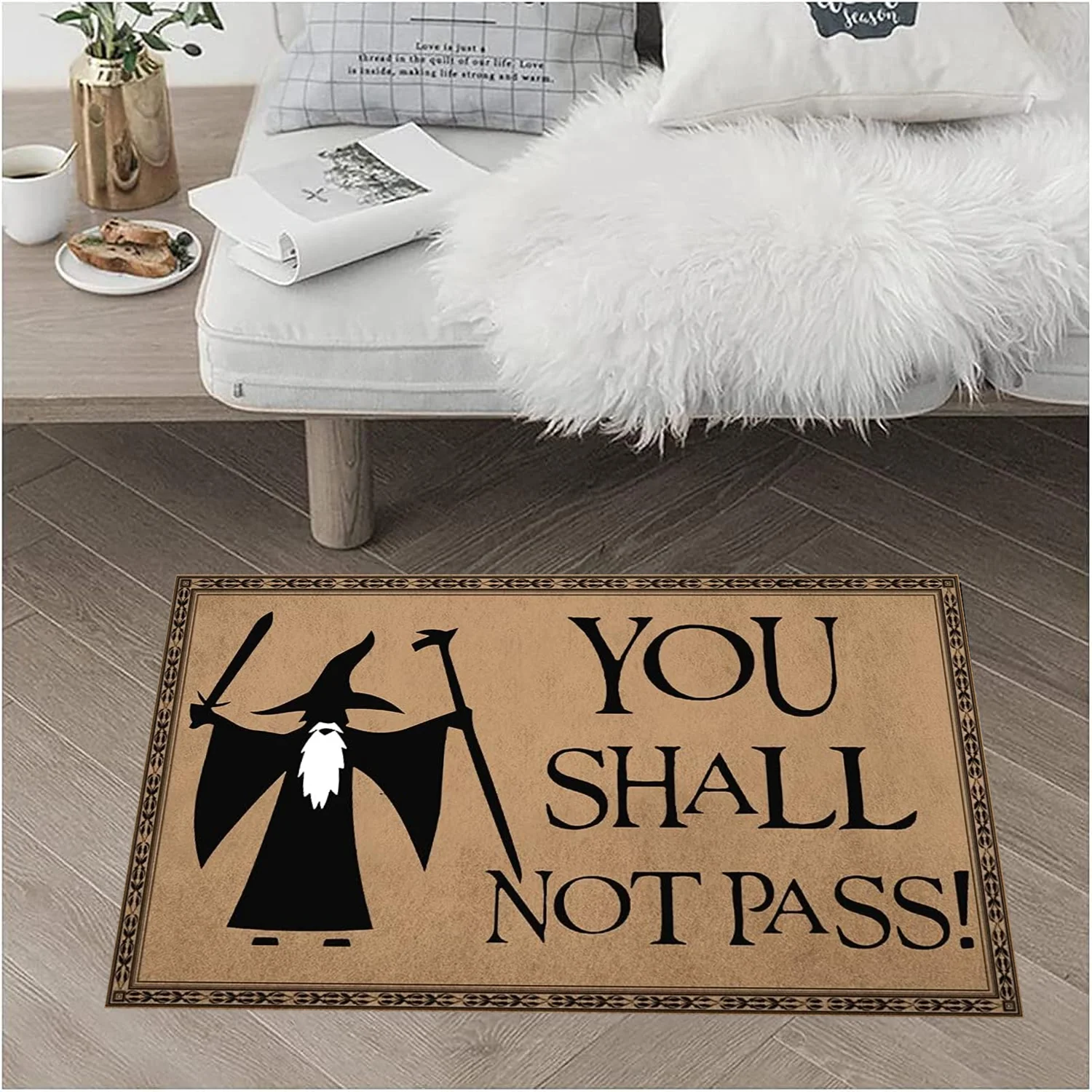 Mats 15.9"(W) x 23.7"(L) You Shall Not Pass Lord of The Ring Doormat for Entrance Way Personalized Mat for Front Door Mat
Mats 15.9"(W) x 23.7"(L) You Shall Not Pass Lord of The Ring Doormat for Entrance Way Personalized Mat for Front Door Mat