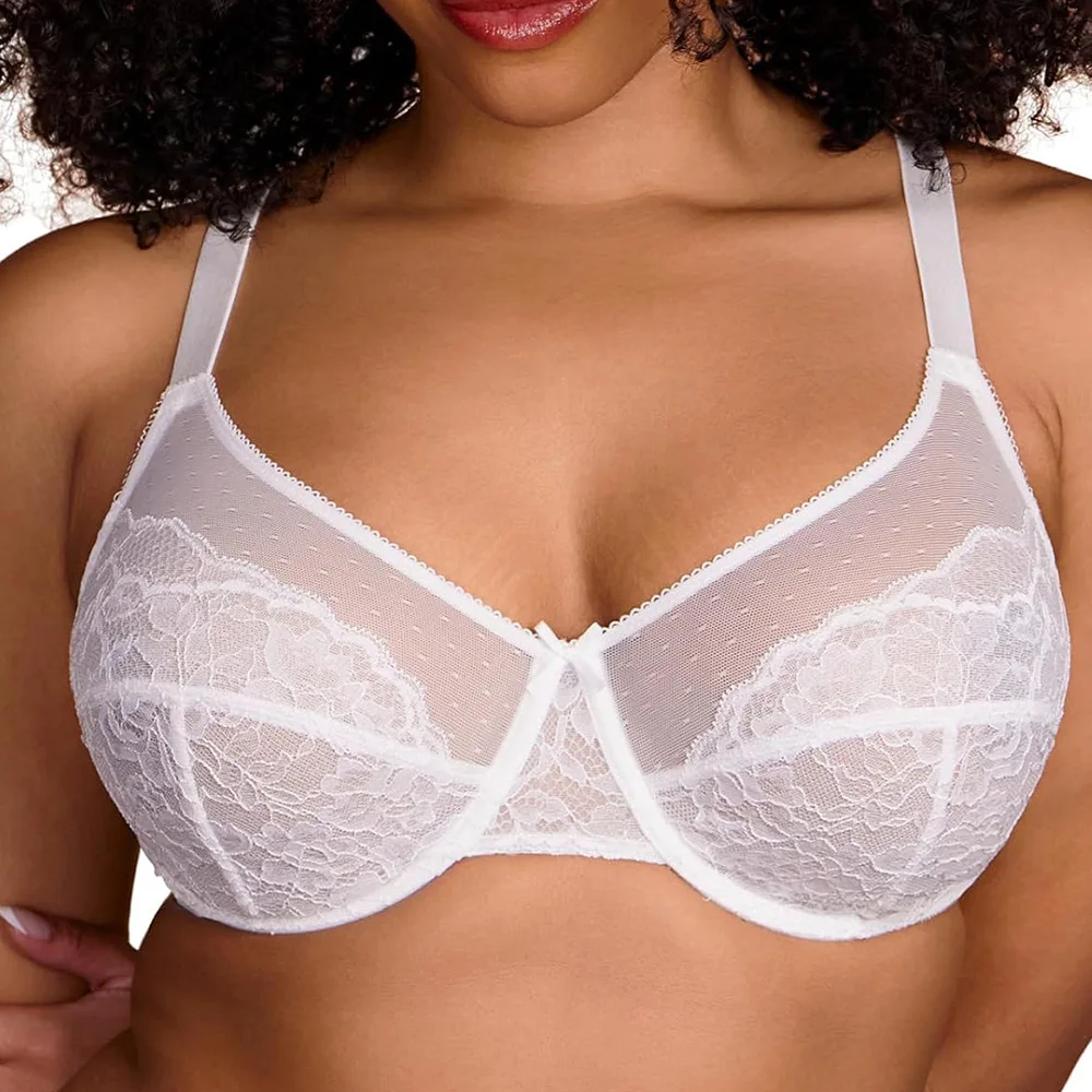 Sexy Lace Bra for Women Plus Size Ultra Thin Mesh Push Up Underwear Minimizer 32 34 36 38 40 42 44 46 C D DD DDD G H I
Sexy Lace Bra for Women Plus Size Ultra Thin Mesh Push Up Underwear Minimizer 32 34 36 38 40 42 44 46 C D DD DDD G H I