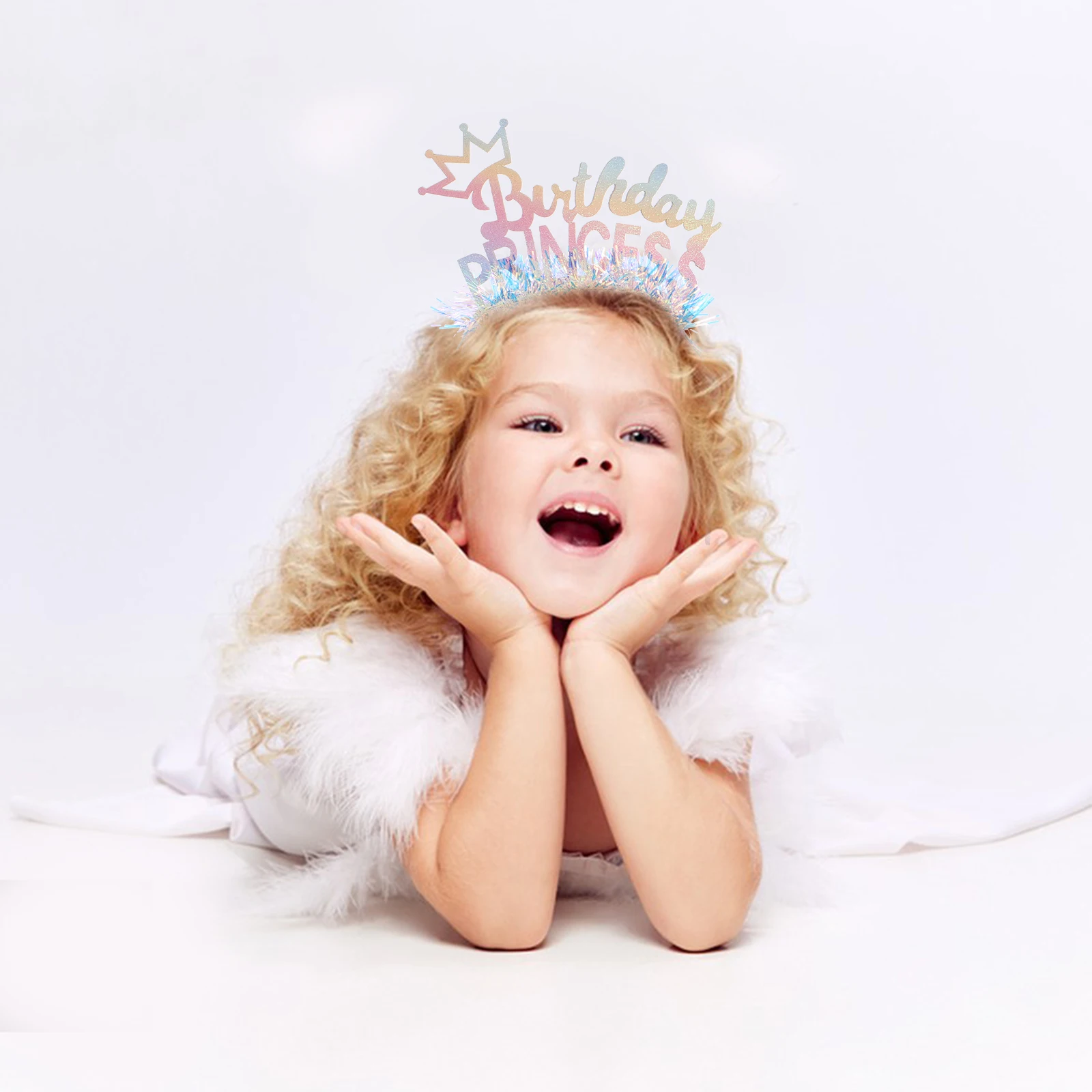 Children Headb Birthday Hair Toddler Crown Plastic Happy Tiara Glittery Princess Party Decorations Girls Celebration
Children Headb Birthday Hair Toddler Crown Plastic Happy Tiara Glittery Princess Party Decorations Girls Celebration
