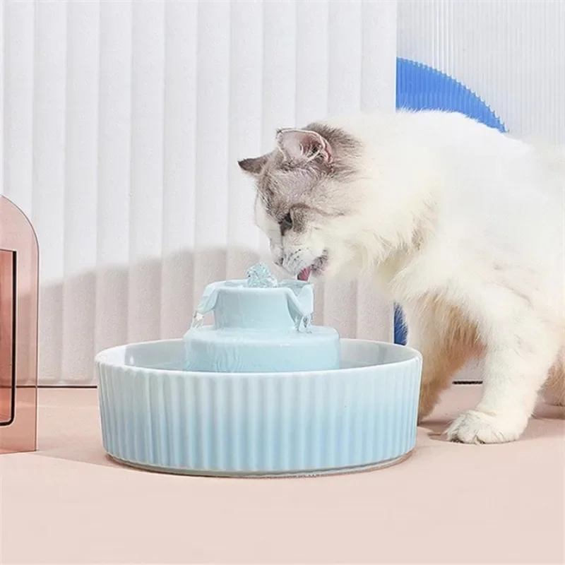 Cat Water Dispenser Ceramic Dog Automatic Flow Circulation Filter Running Water Pet Water Feeder 1
Cat Water Dispenser Ceramic Dog Automatic Flow Circulation Filter Running Water Pet Water Feeder 1
