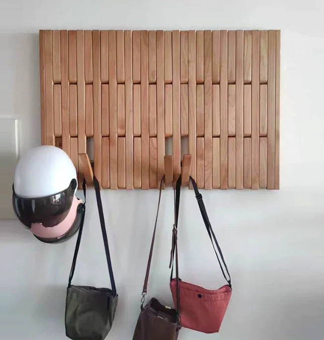 Custom walnut classic design foldable adjustable wall-mounted multi-functional hanger with more than 10 hooks for easy use
Custom walnut classic design foldable adjustable wall-mounted multi-functional hanger with more than 10 hooks for easy use