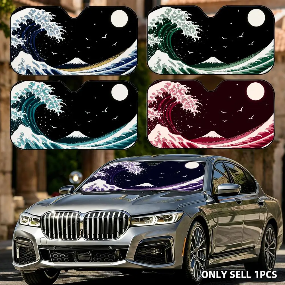 Japanese Wave Sun Visor Reusable Aluminum Foil UV Protector Heat Car Sunshades Five-Layer Insulation Windshield
Japanese Wave Sun Visor Reusable Aluminum Foil UV Protector Heat Car Sunshades Five-Layer Insulation Windshield