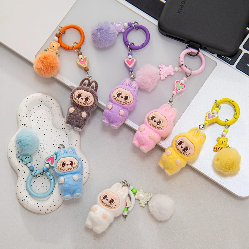 Sitting Labubu Keychain Mini Flocking Labubu Key Chain Kawaii Cell Phone Charm Ornaments Cute Rabbit Keyring Gift
Sitting Labubu Keychain Mini Flocking Labubu Key Chain Kawaii Cell Phone Charm Ornaments Cute Rabbit Keyring Gift