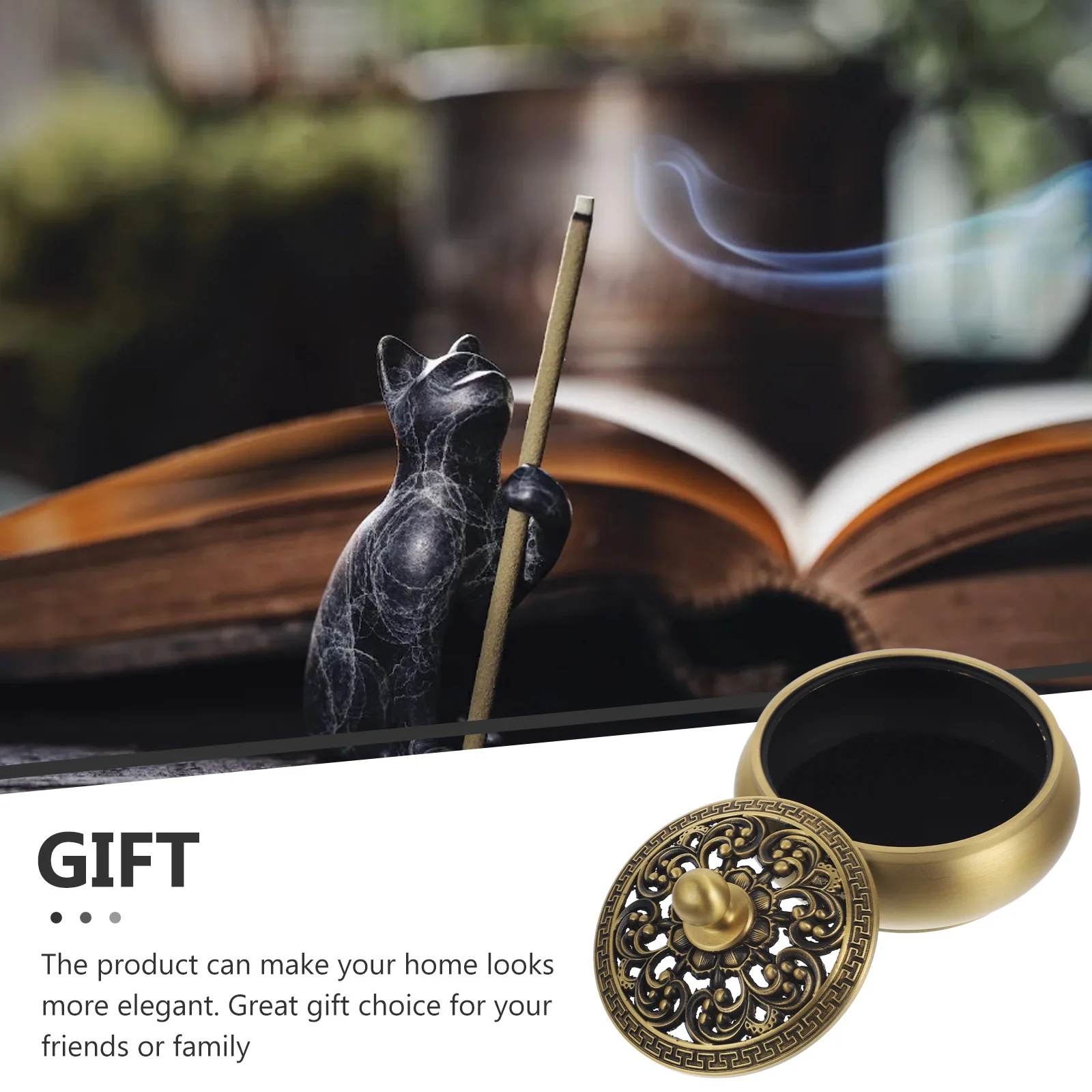 1Pcs Brass Incense Burner Practical Three-Legged Censer Home Aromatherapy Holder for Office Study Relaxation Decor
1Pcs Brass Incense Burner Practical Three-Legged Censer Home Aromatherapy Holder for Office Study Relaxation Decor