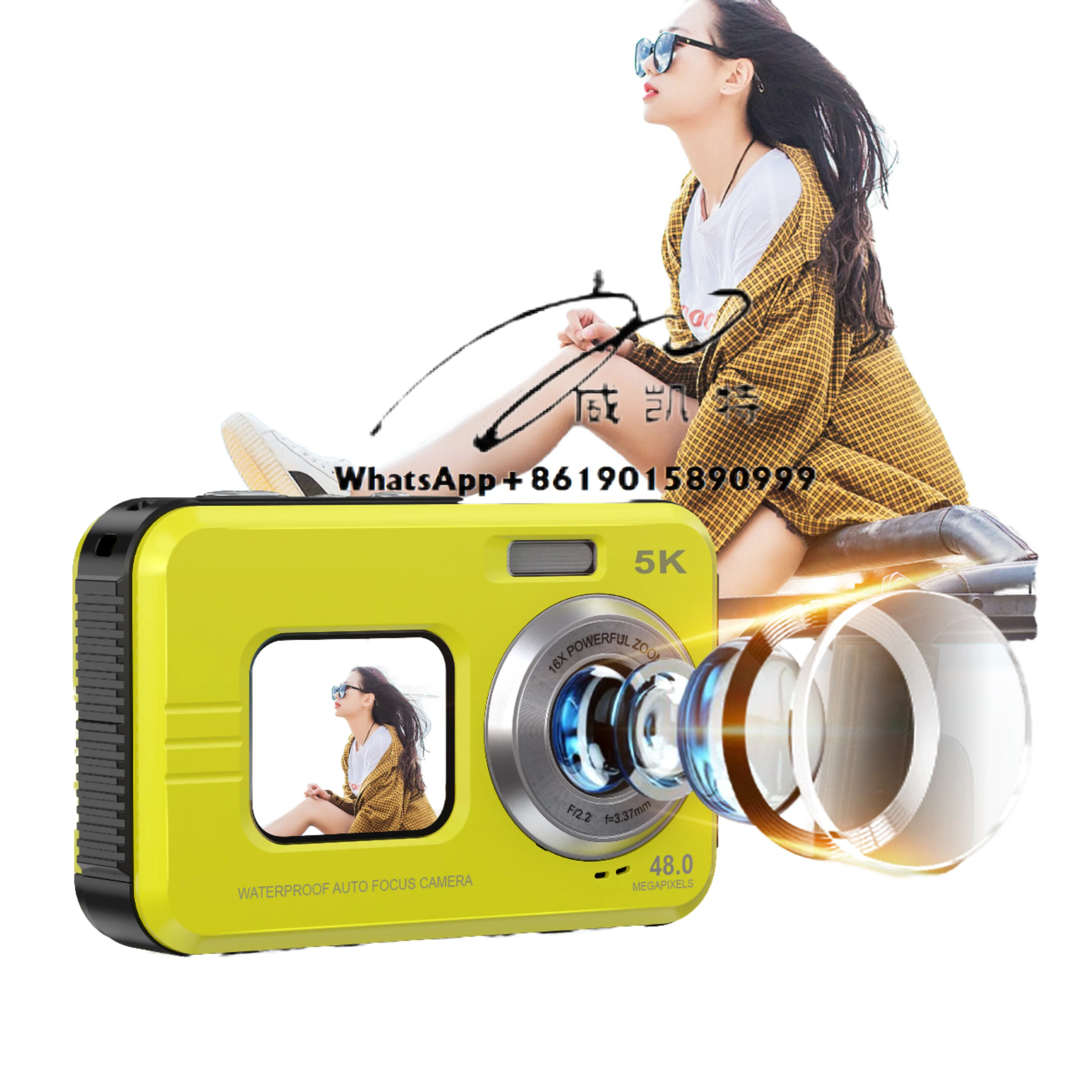 5K 4K 1080p FHD Digital Camera Auto Focus 2.8'' Display Selfie Double Lens Waterproof Action Sport Video 1-Year Photography
5K 4K 1080p FHD Digital Camera Auto Focus 2.8'' Display Selfie Double Lens Waterproof Action Sport Video 1-Year Photography