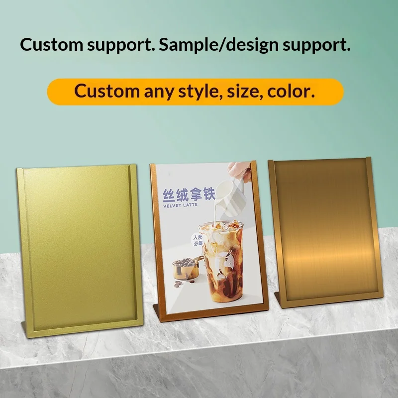 Stainless Steel Tabletop Advertising Display Stand Metal Menu Price List Holder Restaurant Table Tent Display Frame Display Rack
Stainless Steel Tabletop Advertising Display Stand Metal Menu Price List Holder Restaurant Table Tent Display Frame Display Rack