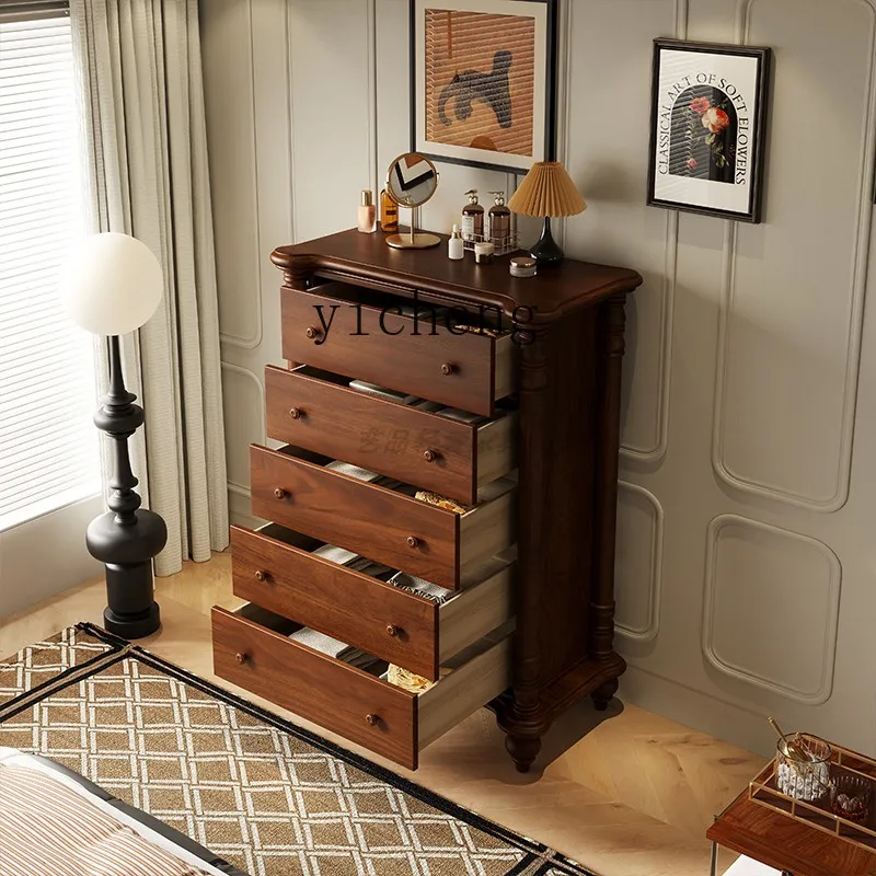 Vintage Wood Carved Chest of Drawers Bedroom Living Room Wall Storage Organizer Chest of Drawer Tailstock Storage Cabinet
Vintage Wood Carved Chest of Drawers Bedroom Living Room Wall Storage Organizer Chest of Drawer Tailstock Storage Cabinet