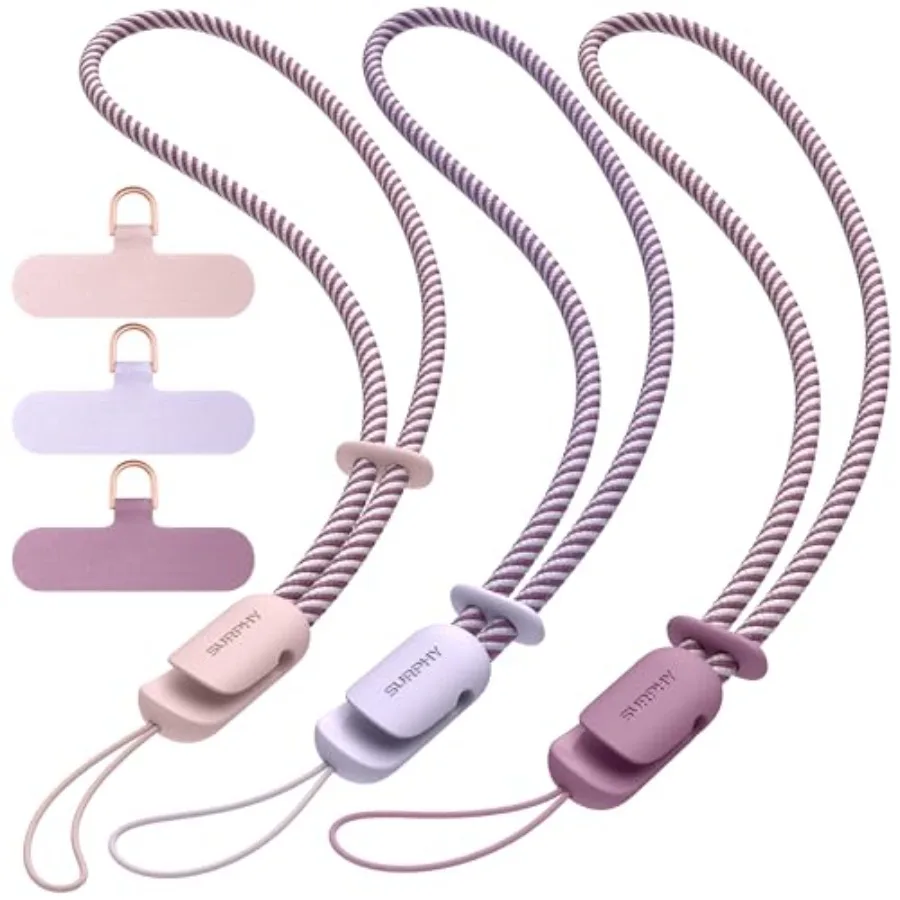 3 Pack Phone Wrist Strap with CellPhone Tether Tab, Cellphone Lanyard, Phone Strap with 2-Color Braided, Wrist Lanyard
3 Pack Phone Wrist Strap with CellPhone Tether Tab, Cellphone Lanyard, Phone Strap with 2-Color Braided, Wrist Lanyard