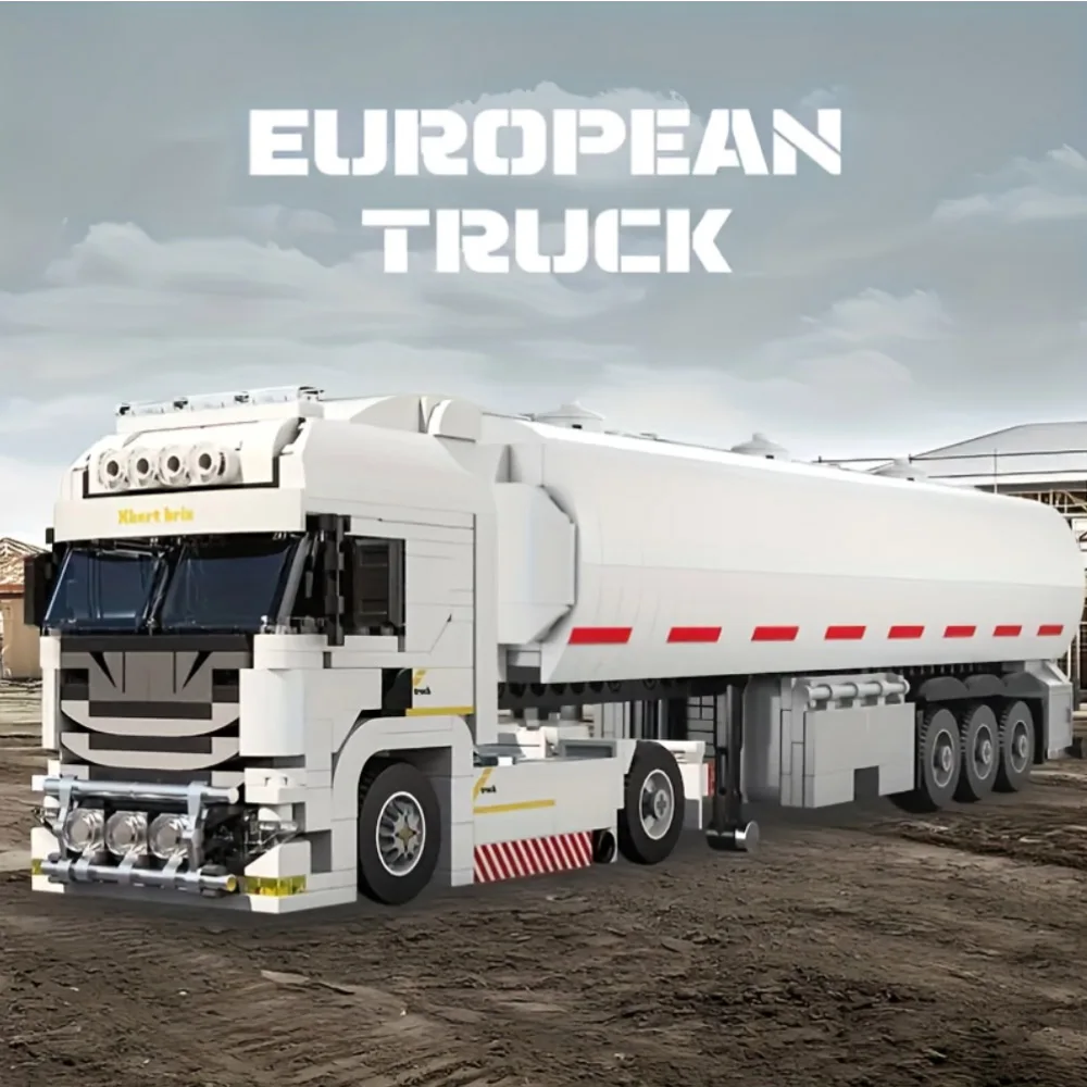 MOC 1109pcs Oil Tanker Trailer European-Style Truck 2in1 Vehicles City Building Blocks Industrial Games Model Toys
MOC 1109pcs Oil Tanker Trailer European-Style Truck 2in1 Vehicles City Building Blocks Industrial Games Model Toys