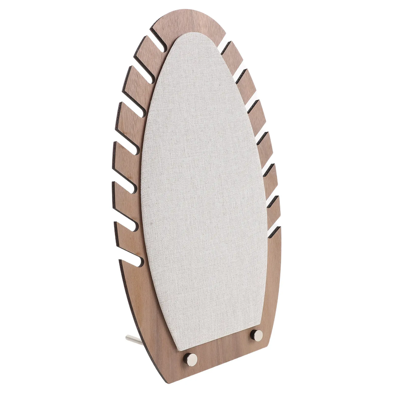 Linen Necklace Display Stand Wooden Base Tabletop Organizer Vertical Necklace Holder Jewelry Display for Vendor
Linen Necklace Display Stand Wooden Base Tabletop Organizer Vertical Necklace Holder Jewelry Display for Vendor