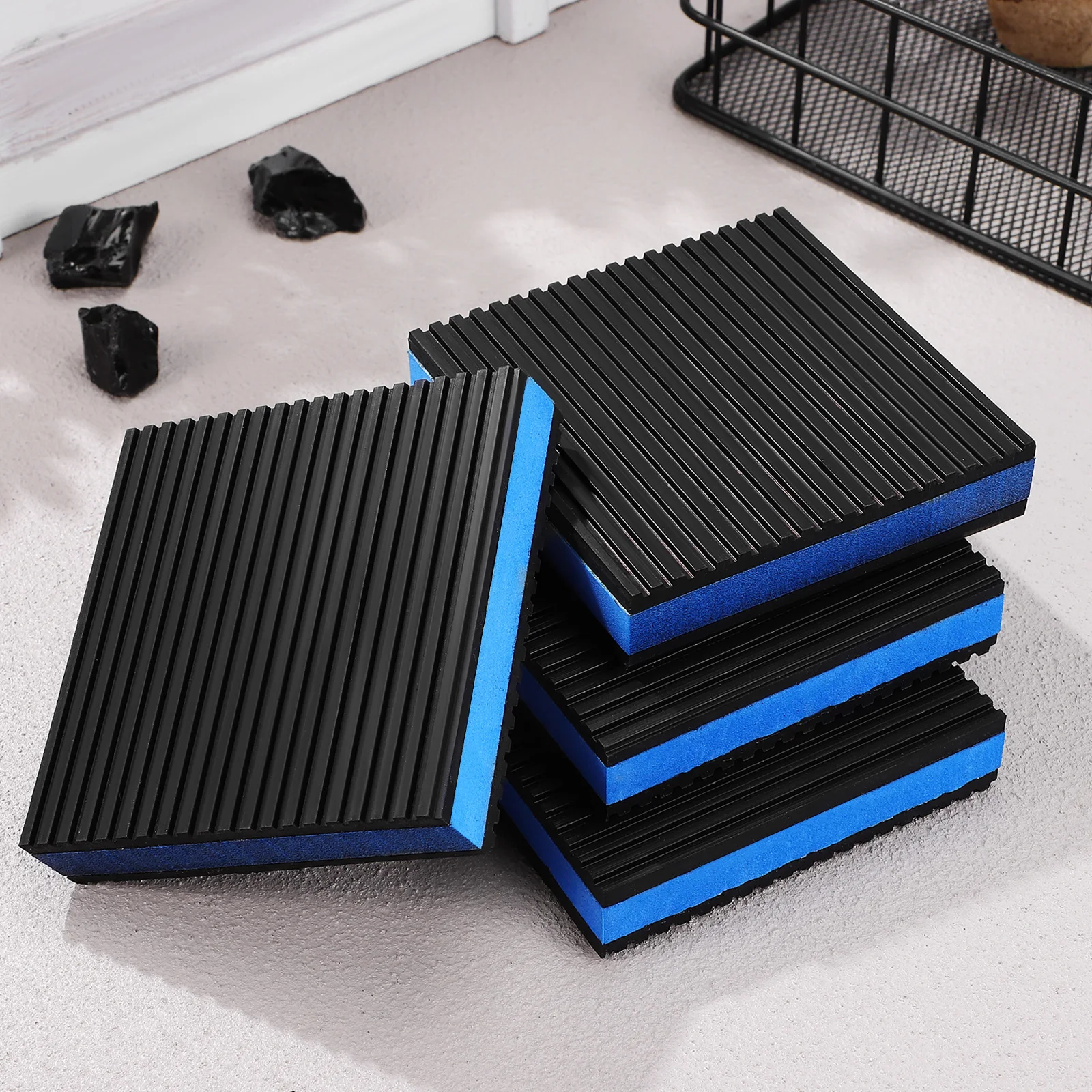 4 Pcs Heavy Equipment Anti-vibration Pads Sturdy Rubber Washing Machine Blue Shock Absorbing Sound Isolation Mat Treadmill
4 Pcs Heavy Equipment Anti-vibration Pads Sturdy Rubber Washing Machine Blue Shock Absorbing Sound Isolation Mat Treadmill