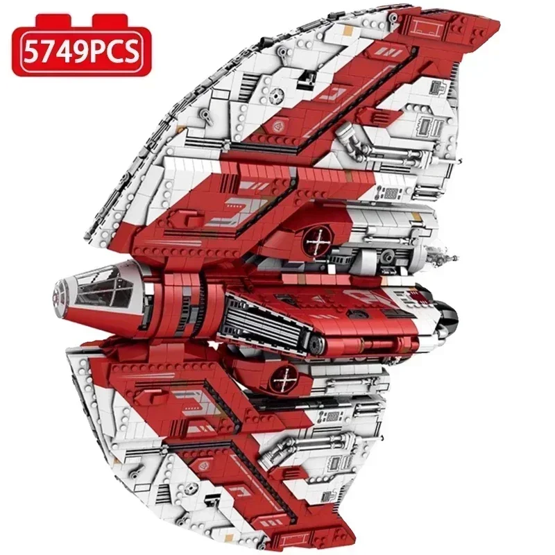 Конструктор 5749 деталей UCS T6-Shuttle: Модель космического корабля, военный космический реактивный самолет, кирпичики для сборки, настольная игрушка, подарок для мальчика, MOC
Конструктор 5749 деталей UCS T6-Shuttle: Модель космического корабля, военный космический реактивный самолет, кирпичики для сборки, настольная игрушка, подарок для мальчика, MOC