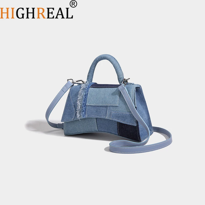 Classic Patchwork Bags For Women Luxury Designer Handbags And Purses New In Denim Splicing Design Top Handle Small Shoulder
Classic Patchwork Bags For Women Luxury Designer Handbags And Purses New In Denim Splicing Design Top Handle Small Shoulder