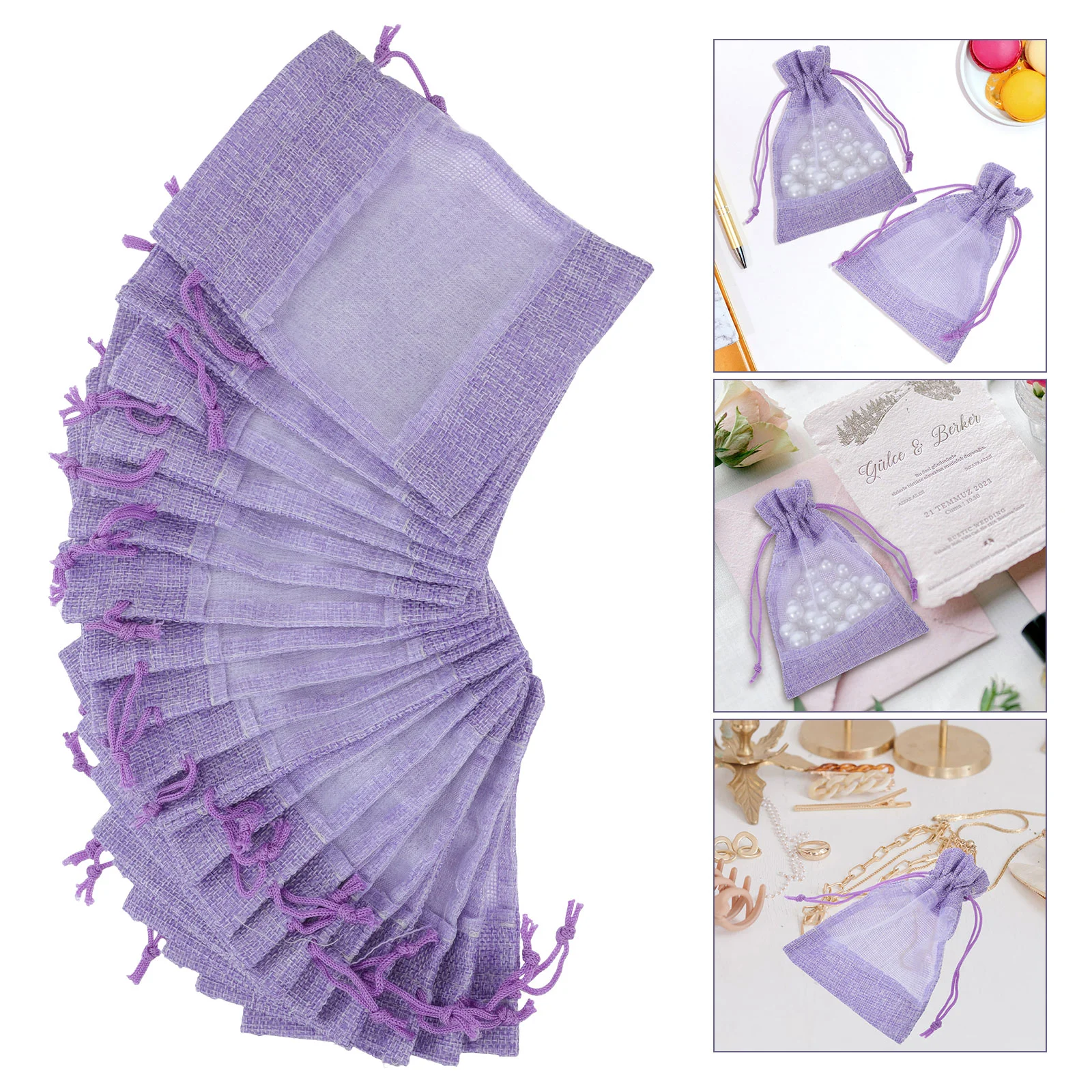 20 Pcs Burlap Bag Gift Wedding Candy Bags Drawstring Pouches Bagged Numb Storage Party Favors
20 Pcs Burlap Bag Gift Wedding Candy Bags Drawstring Pouches Bagged Numb Storage Party Favors
