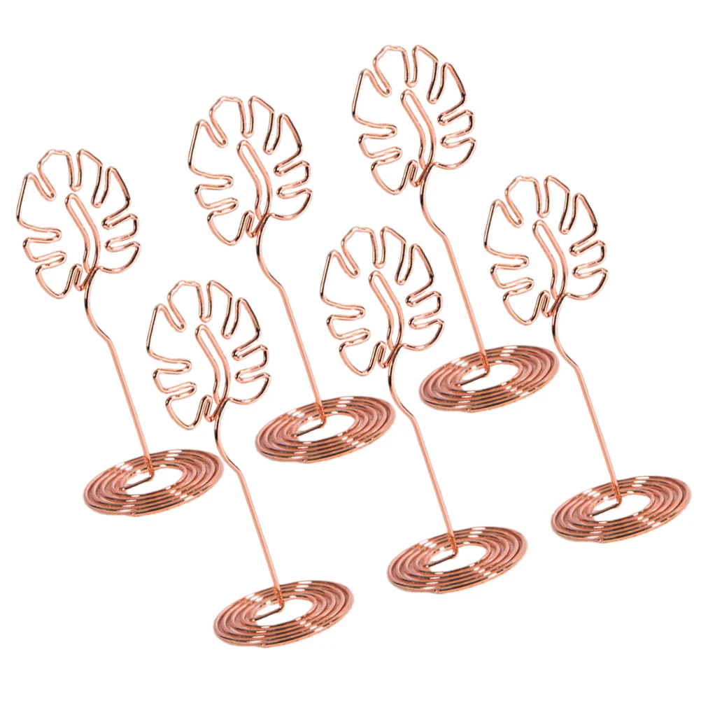 6 Pcs Card Holder Metal Plant Shape Desk Accessories Sturdy Base Wedding Supplies Birthday Decor Table Number Note Clip
6 Pcs Card Holder Metal Plant Shape Desk Accessories Sturdy Base Wedding Supplies Birthday Decor Table Number Note Clip