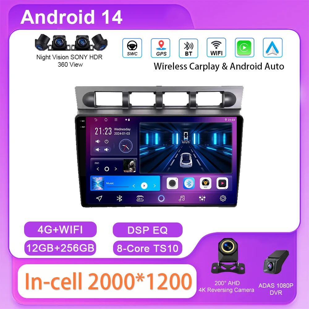 Car Android Radio Stereo For Kia Morning Picanto 2004-2007 Auto Multimedia Video Player Voice CarPlay GPS Head Unit Touch screen
Car Android Radio Stereo For Kia Morning Picanto 2004-2007 Auto Multimedia Video Player Voice CarPlay GPS Head Unit Touch screen