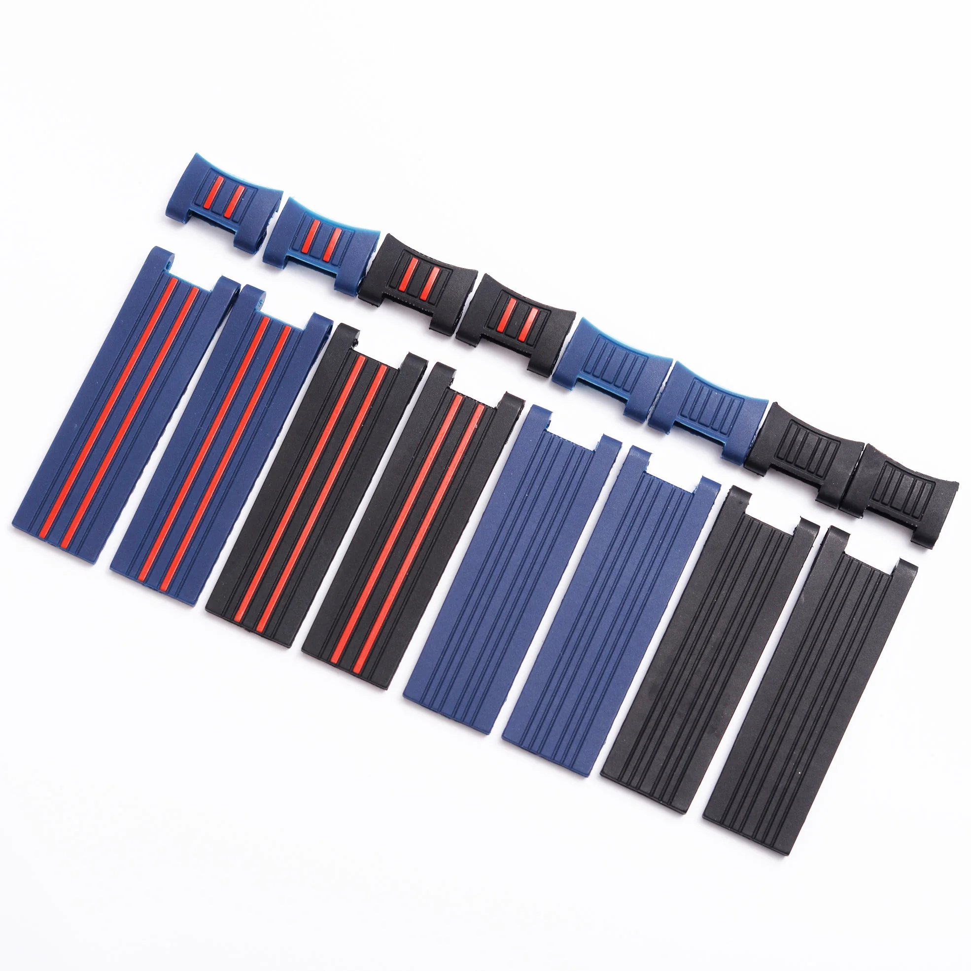 Black Blue With Red Stripes Silicone Rubber Watchband Watch Strap For Ulysse Nardin DIVER MARINE Strap Bracelet 22mm
Black Blue With Red Stripes Silicone Rubber Watchband Watch Strap For Ulysse Nardin DIVER MARINE Strap Bracelet 22mm