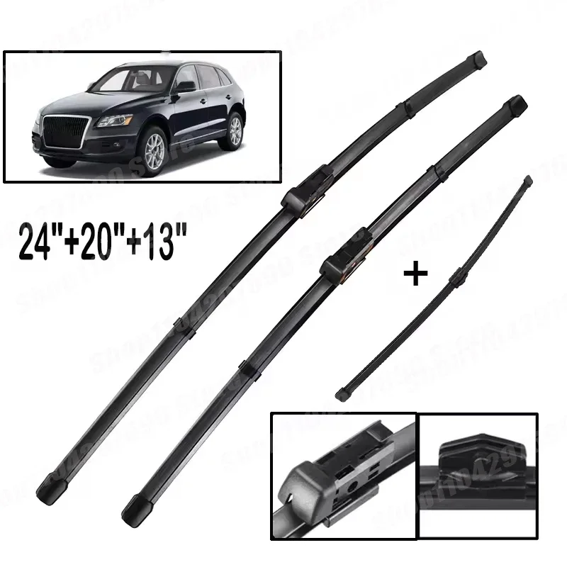 Wiper LHD Front & Rear Wiper Blades Set For Audi Q5 8R 2008 - 2017 Windshield Windscreen Window Rain Brush 24"+20"+13"
Wiper LHD Front & Rear Wiper Blades Set For Audi Q5 8R 2008 - 2017 Windshield Windscreen Window Rain Brush 24"+20"+13"